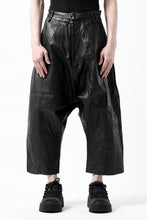 画像をギャラリービューアに読み込む, PAL OFFNER HANG LOOSE TROUSERS / LAMB LEATHER (BLACK)