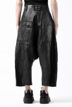画像をギャラリービューアに読み込む, PAL OFFNER HANG LOOSE TROUSERS / LAMB LEATHER (BLACK)