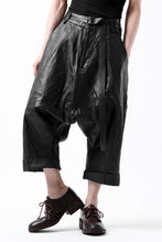 画像をギャラリービューアに読み込む, PAL OFFNER HANG LOOSE TROUSERS / LAMB LEATHER (BLACK)