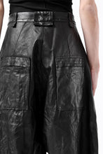 画像をギャラリービューアに読み込む, PAL OFFNER HANG LOOSE TROUSERS / LAMB LEATHER (BLACK)