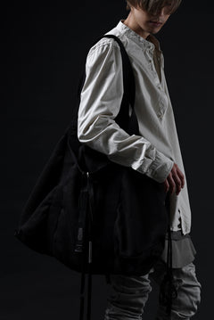 画像をギャラリービューアに読み込む, BORIS BIDJAN SABERI 2WAY TOTE BAG / OBJECT DYED RAMIE "TOTE BAG 2-FBT10004" (BLACK)