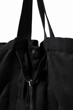 画像をギャラリービューアに読み込む, BORIS BIDJAN SABERI 2WAY TOTE BAG / OBJECT DYED RAMIE "TOTE BAG 2-FBT10004" (BLACK)