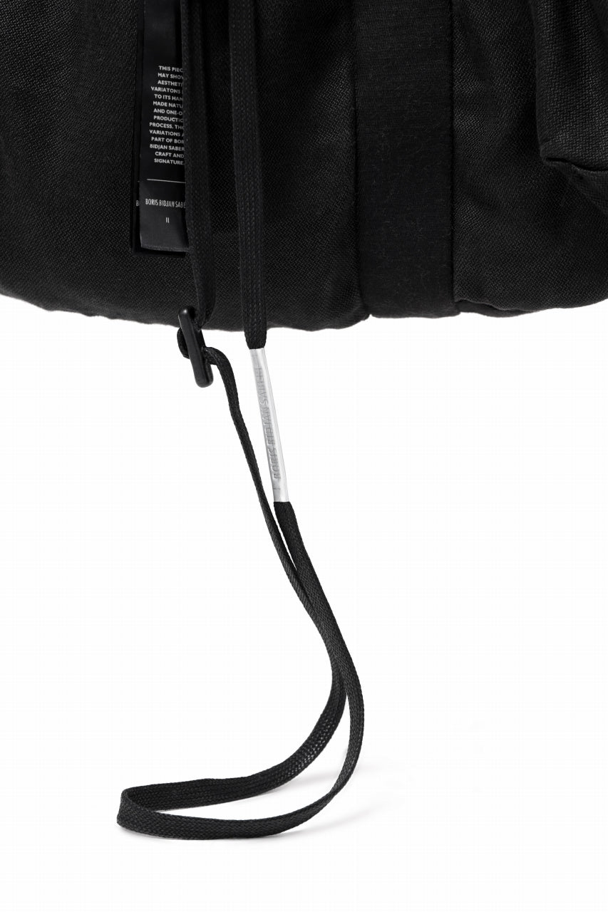 画像をギャラリービューアに読み込む, BORIS BIDJAN SABERI 2WAY TOTE BAG / OBJECT DYED RAMIE "TOTE BAG 2-FBT10004" (BLACK)