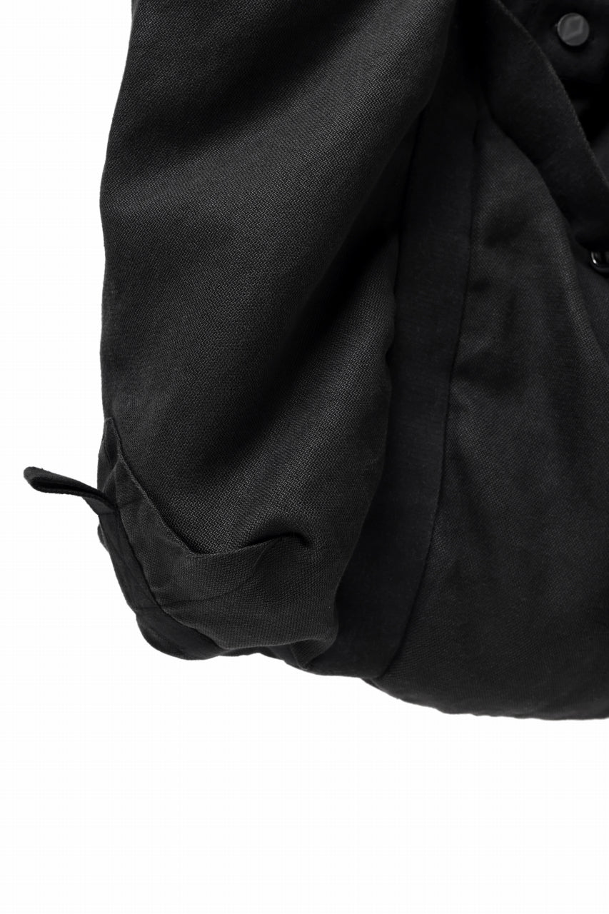 画像をギャラリービューアに読み込む, BORIS BIDJAN SABERI 2WAY TOTE BAG / OBJECT DYED RAMIE "TOTE BAG 2-FBT10004" (BLACK)