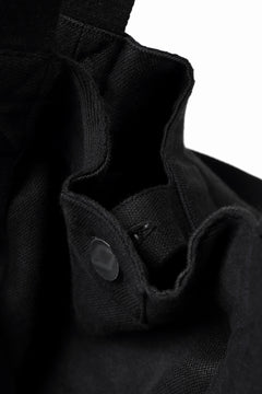 画像をギャラリービューアに読み込む, BORIS BIDJAN SABERI 2WAY TOTE BAG / OBJECT DYED RAMIE "TOTE BAG 2-FBT10004" (BLACK)