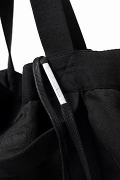 画像をギャラリービューアに読み込む, BORIS BIDJAN SABERI 2WAY TOTE BAG / OBJECT DYED RAMIE "TOTE BAG 2-FBT10004" (BLACK)