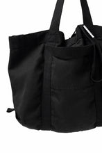 画像をギャラリービューアに読み込む, BORIS BIDJAN SABERI 2WAY TOTE BAG / OBJECT DYED RAMIE "TOTE BAG 2-FBT10004" (BLACK)
