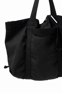 画像をギャラリービューアに読み込む, BORIS BIDJAN SABERI 2WAY TOTE BAG / OBJECT DYED RAMIE &quot;TOTE BAG 2-FBT10004&quot; (BLACK)