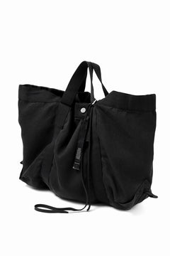 画像をギャラリービューアに読み込む, BORIS BIDJAN SABERI 2WAY TOTE BAG / OBJECT DYED RAMIE "TOTE BAG 2-FBT10004" (BLACK)