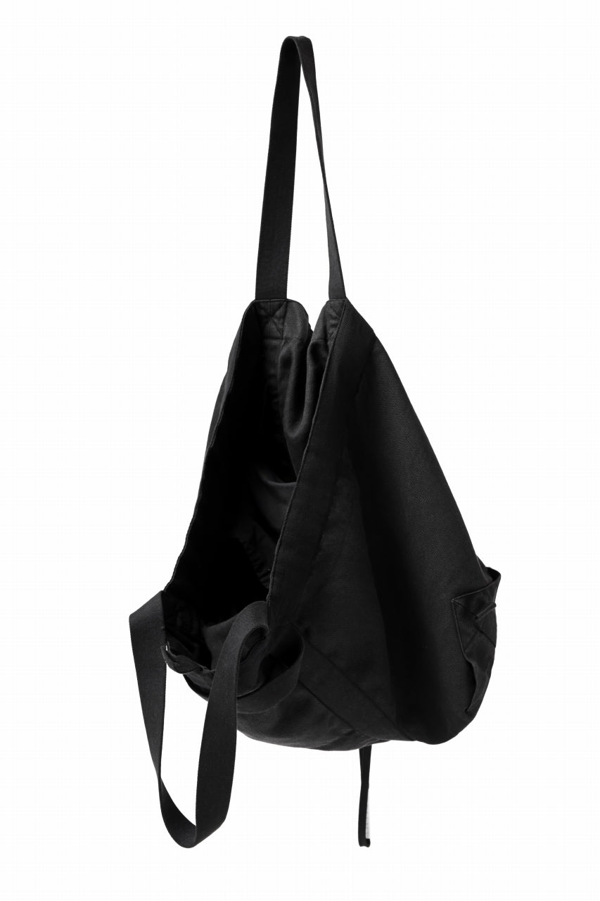 画像をギャラリービューアに読み込む, BORIS BIDJAN SABERI 2WAY TOTE BAG / OBJECT DYED RAMIE "TOTE BAG 2-FBT10004" (BLACK)