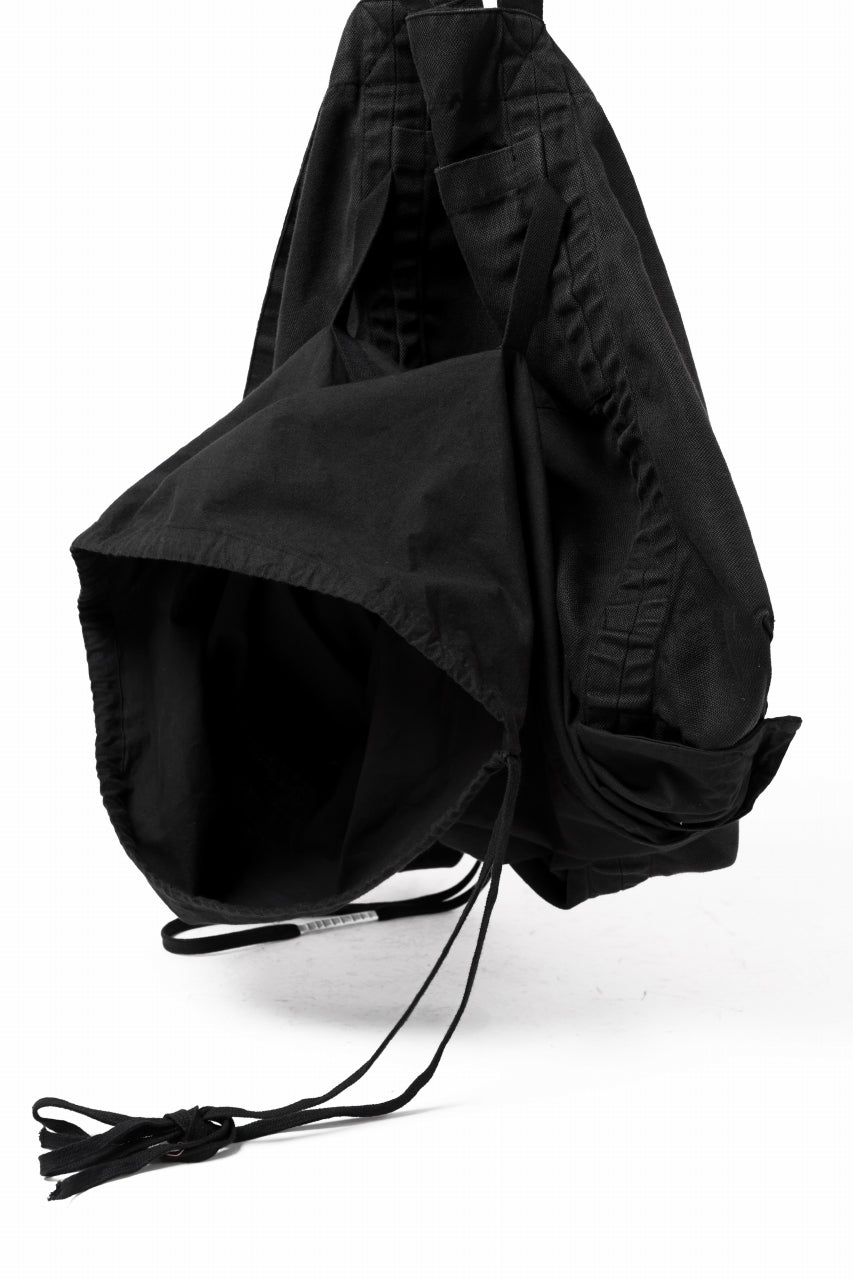 画像をギャラリービューアに読み込む, BORIS BIDJAN SABERI 2WAY TOTE BAG / OBJECT DYED RAMIE &quot;TOTE BAG 2-FBT10004&quot; (BLACK)