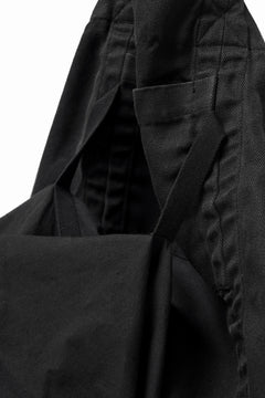 画像をギャラリービューアに読み込む, BORIS BIDJAN SABERI 2WAY TOTE BAG / OBJECT DYED RAMIE "TOTE BAG 2-FBT10004" (BLACK)