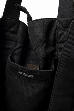 画像をギャラリービューアに読み込む, BORIS BIDJAN SABERI 2WAY TOTE BAG / OBJECT DYED RAMIE "TOTE BAG 2-FBT10004" (BLACK)