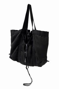 画像をギャラリービューアに読み込む, BORIS BIDJAN SABERI 2WAY TOTE BAG / OBJECT DYED RAMIE "TOTE BAG 2-FBT10004" (BLACK)