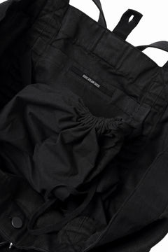 画像をギャラリービューアに読み込む, BORIS BIDJAN SABERI 2WAY TOTE BAG / OBJECT DYED RAMIE "TOTE BAG 2-FBT10004" (BLACK)