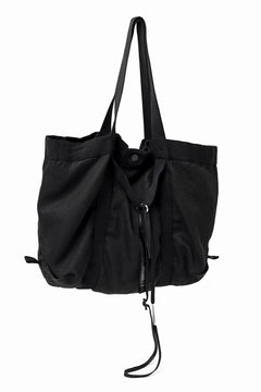 画像をギャラリービューアに読み込む, BORIS BIDJAN SABERI 2WAY TOTE BAG / OBJECT DYED RAMIE "TOTE BAG 2-FBT10004" (BLACK)