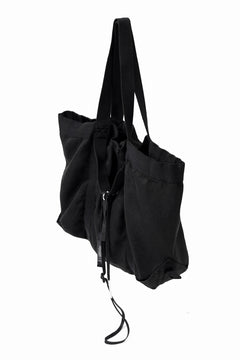 画像をギャラリービューアに読み込む, BORIS BIDJAN SABERI 2WAY TOTE BAG / OBJECT DYED RAMIE "TOTE BAG 2-FBT10004" (BLACK)