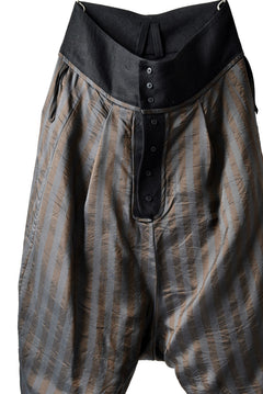 画像をギャラリービューアに読み込む, SOSNOVSKA exclusive CLOWN STYLE LINEN PANTS (BLACK)