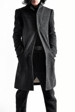 Load image into Gallery viewer, blackcrow standcollar tailorcoat (wool dark check)