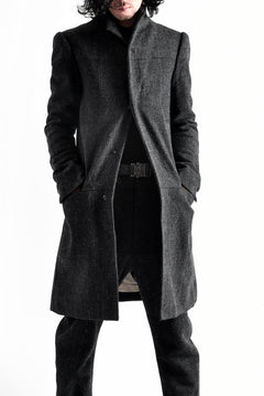 Load image into Gallery viewer, blackcrow standcollar tailorcoat (wool dark check)