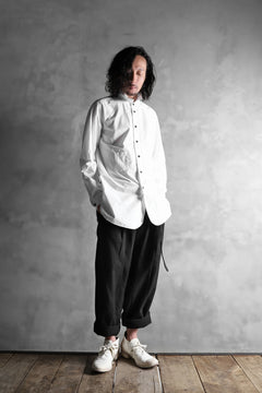 画像をギャラリービューアに読み込む, KLASICA SABRON BUTTON FRY SHIRT / TYPE-WRITER CLOTH (WHITE)