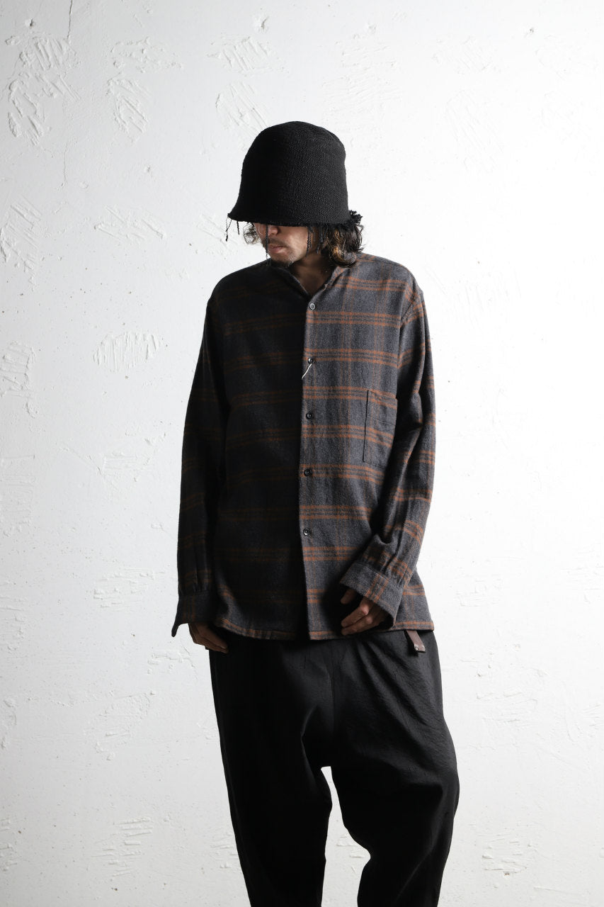 Load image into Gallery viewer, COLINA GARDENER CHECK SHIRT / SOFT FLANNEL (GREY x BROWN)