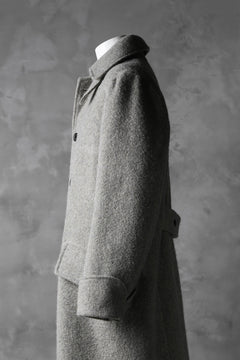 画像をギャラリービューアに読み込む, sus-sous foot guards great coat / W100 Harris melton raised washer (TOP GREY BEIGE)