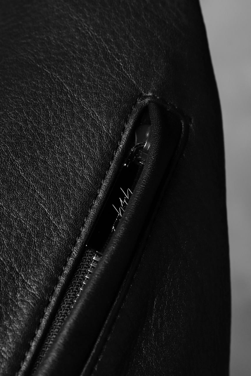 画像をギャラリービューアに読み込む, discord Yohji Yamamoto TUCKED LEATHER BACKPACK (BLACK)