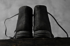 画像をギャラリービューアに読み込む, prtl "one make" Lace Up Boots (JAPAN Cow Reversed Leather / Hand Dyed BLACK)