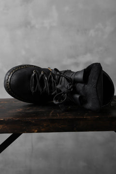 画像をギャラリービューアに読み込む, A DICIANNOVEVENTITRE A1923 Norwegian Laced Boots SH2 / Cavallo Oilo (NERO)
