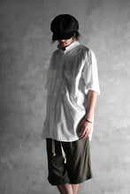 画像をギャラリービューアに読み込む, KLASICA LOOSE HALF SLEEVE SHIRT / BROAD CLOTH (GARMENT WASHED) (WHITE)