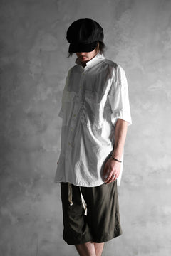画像をギャラリービューアに読み込む, KLASICA LOOSE HALF SLEEVE SHIRT / BROAD CLOTH (GARMENT WASHED) (WHITE)
