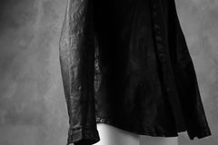 Load image into Gallery viewer, ISAMU KATAYAMA BACKLASH exclusive LEATHER SHIRT / ITALY SHOULDER 0.6mm (BLACK)