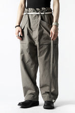 画像をギャラリービューアに読み込む, ISAMU KATAYAMA BACKLASH WIDE TAPERED PANTS / SALT SHRINKAGE TYPEWRITER CLOTH