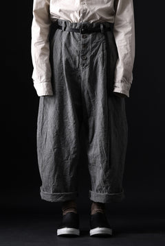 画像をギャラリービューアに読み込む, YUTA MATSUOKA tuck darts pants / washed chambray (dark gray)