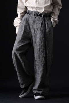 画像をギャラリービューアに読み込む, YUTA MATSUOKA tuck darts pants / washed chambray (dark gray)