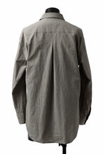 画像をギャラリービューアに読み込む, YUTA MATSUOKA exclusive plain shirt / organic cotton washer check (mustard)