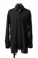 画像をギャラリービューアに読み込む, YUTA MATSUOKA plain shirt / dobby check (black)