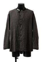 画像をギャラリービューアに読み込む, YUTA MATSUOKA exclusive round neck shirt / brushed linen canvas (brown)