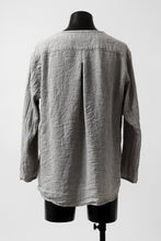 画像をギャラリービューアに読み込む, YUTA MATSUOKA round neck shirt / dead stock slab linen (light grey)