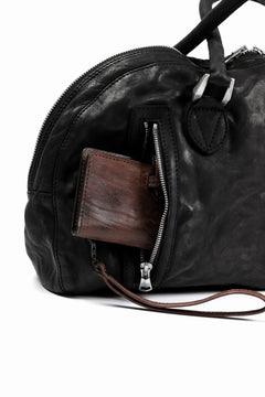Load image into Gallery viewer, ISAMU KATAYAMA BACKLASH GYM BAG / Italy Shoulder + Steer OBJECT DYED (BLACK)
