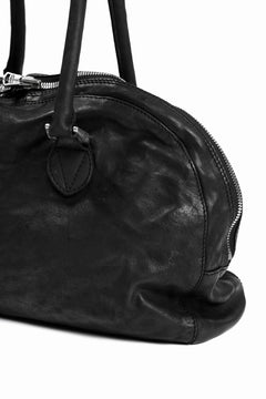 Load image into Gallery viewer, ISAMU KATAYAMA BACKLASH GYM BAG / Italy Shoulder + Steer OBJECT DYED (BLACK)