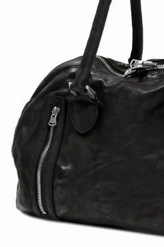 Load image into Gallery viewer, ISAMU KATAYAMA BACKLASH GYM BAG / Italy Shoulder + Steer OBJECT DYED (BLACK)