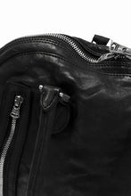 Load image into Gallery viewer, ISAMU KATAYAMA BACKLASH GYM BAG / Italy Shoulder + Steer OBJECT DYED (BLACK)