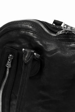 Load image into Gallery viewer, ISAMU KATAYAMA BACKLASH GYM BAG / Italy Shoulder + Steer OBJECT DYED (BLACK)