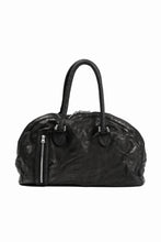 Load image into Gallery viewer, ISAMU KATAYAMA BACKLASH GYM BAG / Italy Shoulder + Steer OBJECT DYED (BLACK)