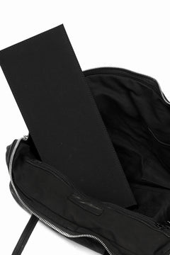 Load image into Gallery viewer, ISAMU KATAYAMA BACKLASH GYM BAG / Italy Shoulder + Steer OBJECT DYED (BLACK)