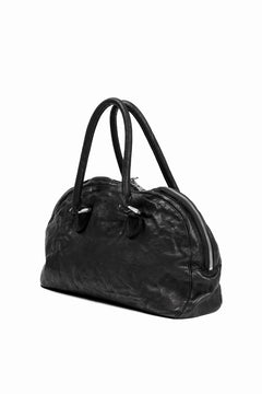 Load image into Gallery viewer, ISAMU KATAYAMA BACKLASH GYM BAG / Italy Shoulder + Steer OBJECT DYED (BLACK)
