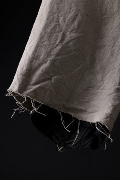 Load image into Gallery viewer, KLASICA BOUNCE fig.1 BOLD CUT OFF SHORTS / 1/8 FRENCH LINEN CANVAS (NATURAL)