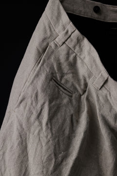 Load image into Gallery viewer, KLASICA BOUNCE fig.1 BOLD CUT OFF SHORTS / 1/8 FRENCH LINEN CANVAS (NATURAL)